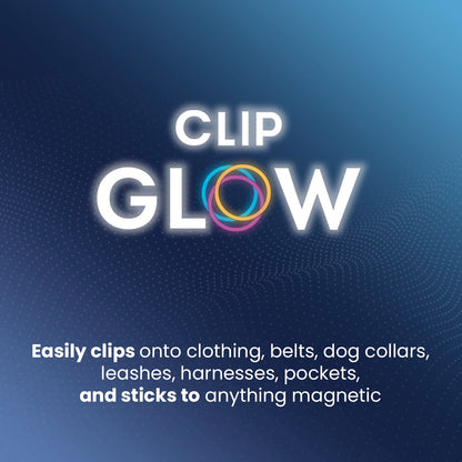 ClipGlow Rechargeable Night Light Nurse Nightshift Hands Free Lightweight Emergency Flashlight For Walking Running Pets Outdoors (White)