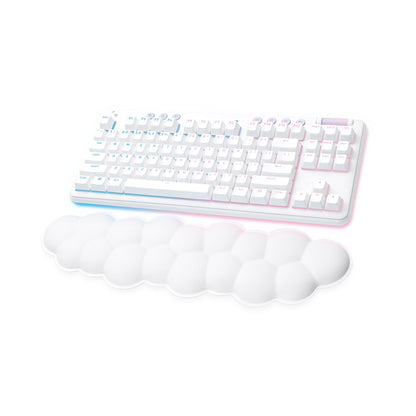 Logitech G713 Wired Mechanical Gaming Keyboard with LIGHTSYNC RGB Lighting, Tactile Switches (GX Brown), and Keyboard Palm Rest, PC and Mac Compatible, White Mist