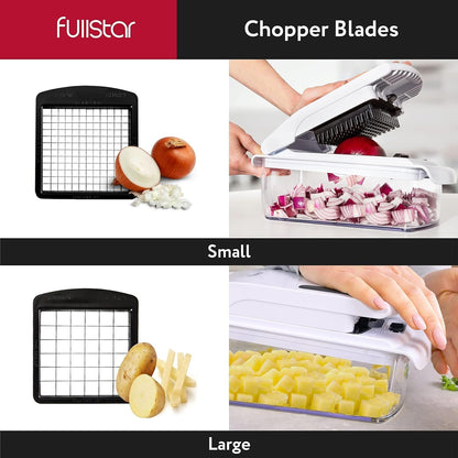 Vegetable Chopper Vegetable Cutter - Food Onion Salad Veggie Chopper with Container - French Fry Potato Dicer Slicer Cutter - Kitchen Tools & Gadgets (4-in-1 Black)