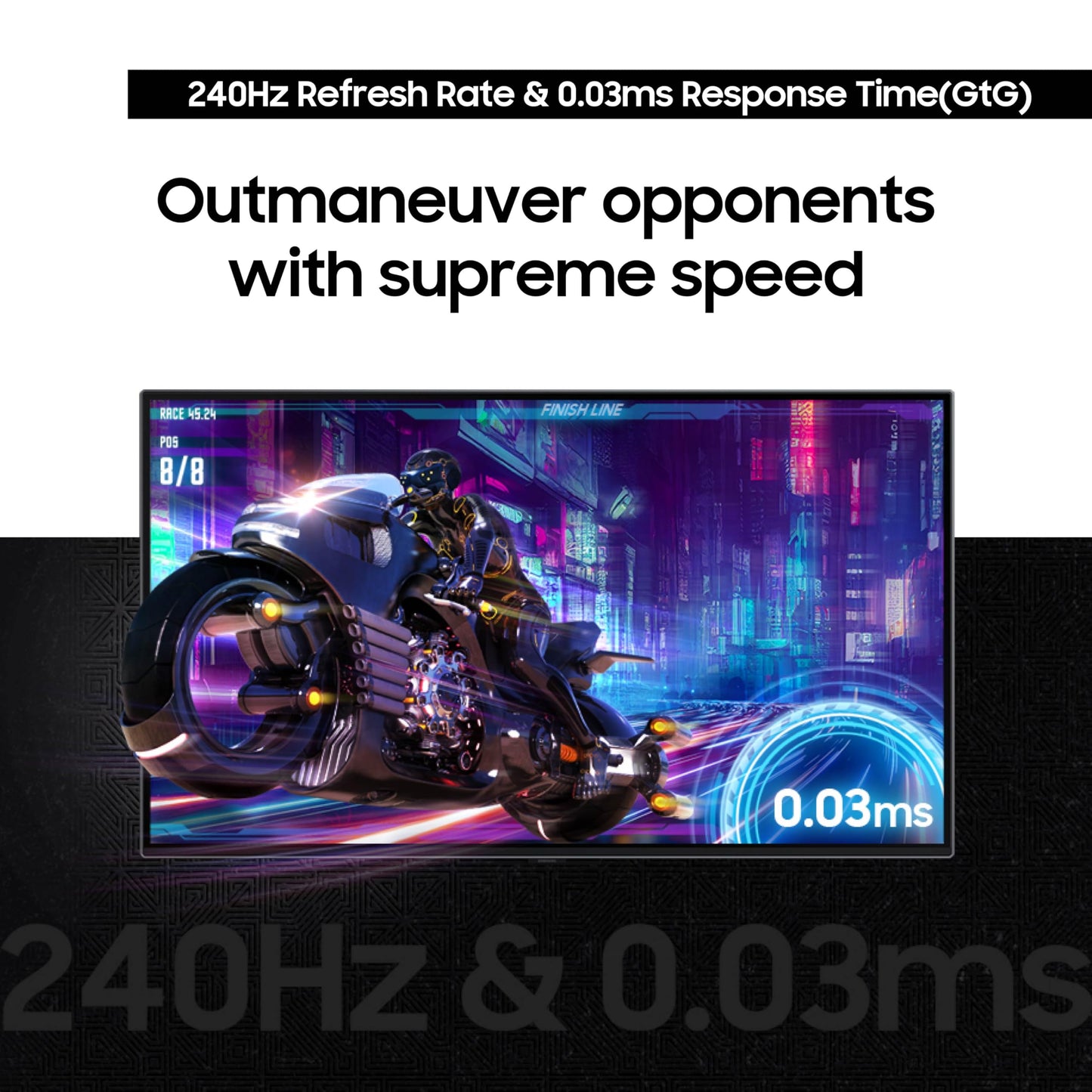 Samsung 49 inch Odyssey 0.03 ms 240 Hz OLED G9 Gaming Monitor (LS49CG932SNXZA) -[Canada Version] (2023)